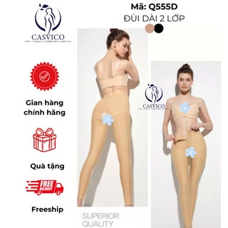 Quần định hình 2 lớp siêu nén hỗ trợ định hình sau phẫu thuật Q555D