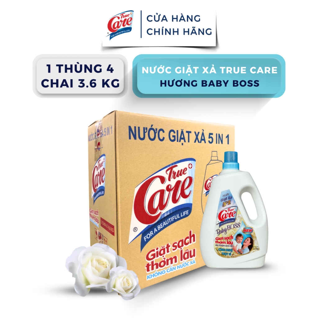 Thùng Nước Giặt Xả True Care 5in1 Hương Baby Boss 3.6Kg