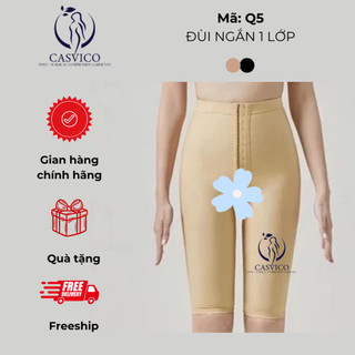 Quần định hình sau hút mỡ dài trên gối có lỗ vệ sinh Q5