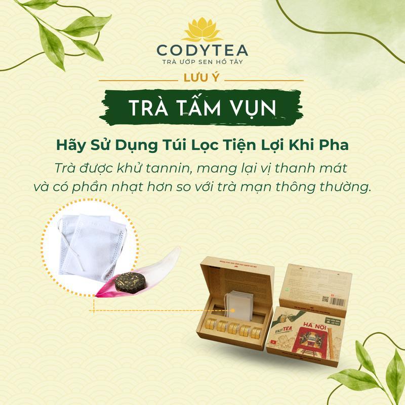 Trà ướp Sen Fasttea - Trà ướp Sen Hồ Tây Cody Tea (10 viên/hộp ...