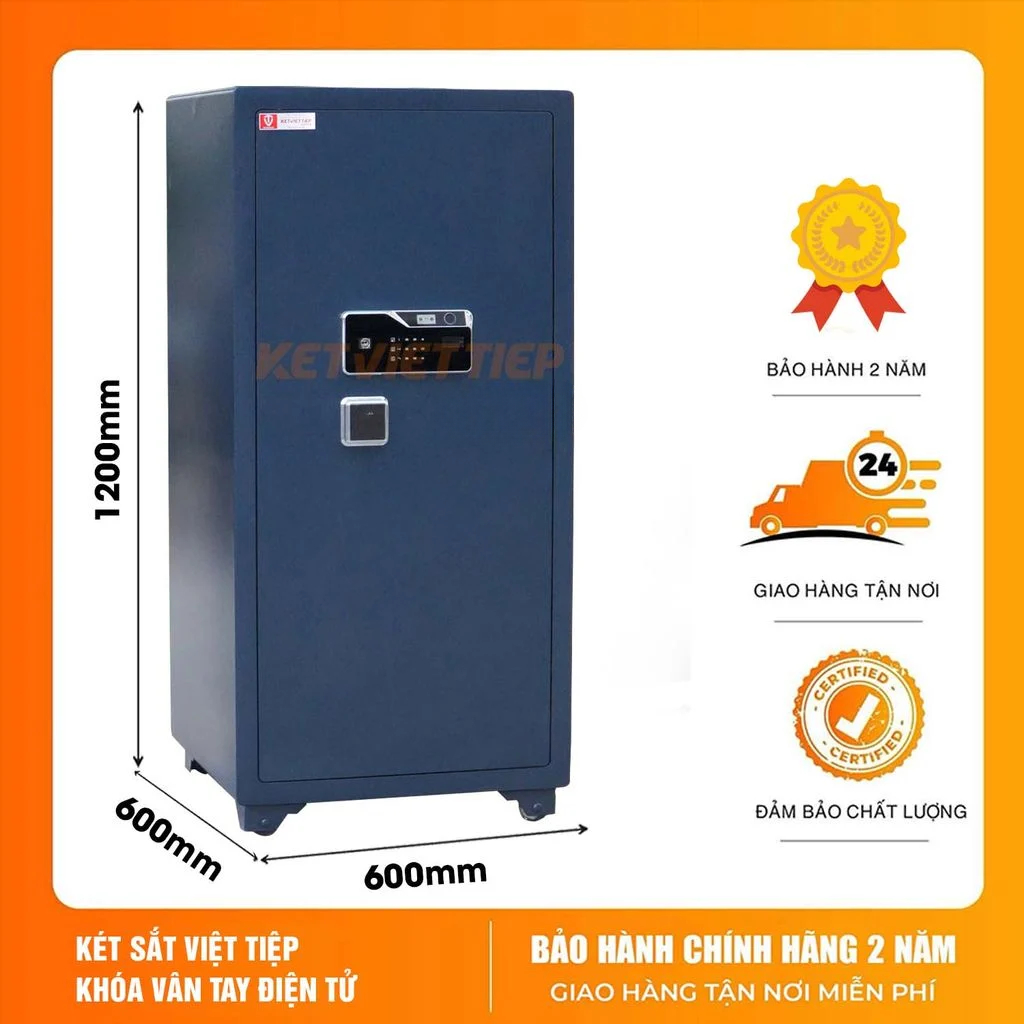 Két sắt ngân hàng cỡ lớn KCC1200 vân tay điện tử, két sắt tiệm vàng nặng 250kg