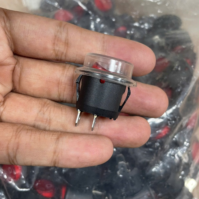 Combo 5 Công tắc bập bênh tròn KCD1 2 chân chống nước ON OFF mini 6A 250V vỏ nhựa bền cao cấp VPE