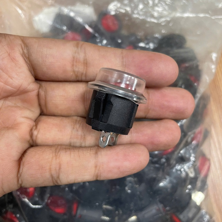 Combo 5 Công tắc bập bênh tròn KCD1 2 chân chống nước ON OFF mini 6A 250V vỏ nhựa bền cao cấp VPE