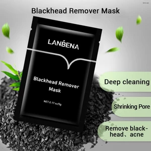 Mặt Nạ Dạng Lột Làm Sạch LANBENA chiết xuất than tre làm sạch sâu thu nhỏ lỗ chân lông hiệu quả 1pcs