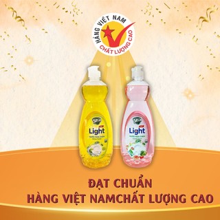Combo 2 chai nước rửa chén Light 750ml tạo bọt khử mùi tanh nhanh chóng - SPCa000070