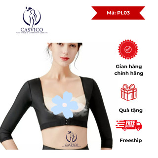[XẢ LỖ] Gen định hình tay lưng nách vai sau hút mỡ bắp tay, lưng nách italy vải y tế kháng khuẩm PL03 3/4 tay