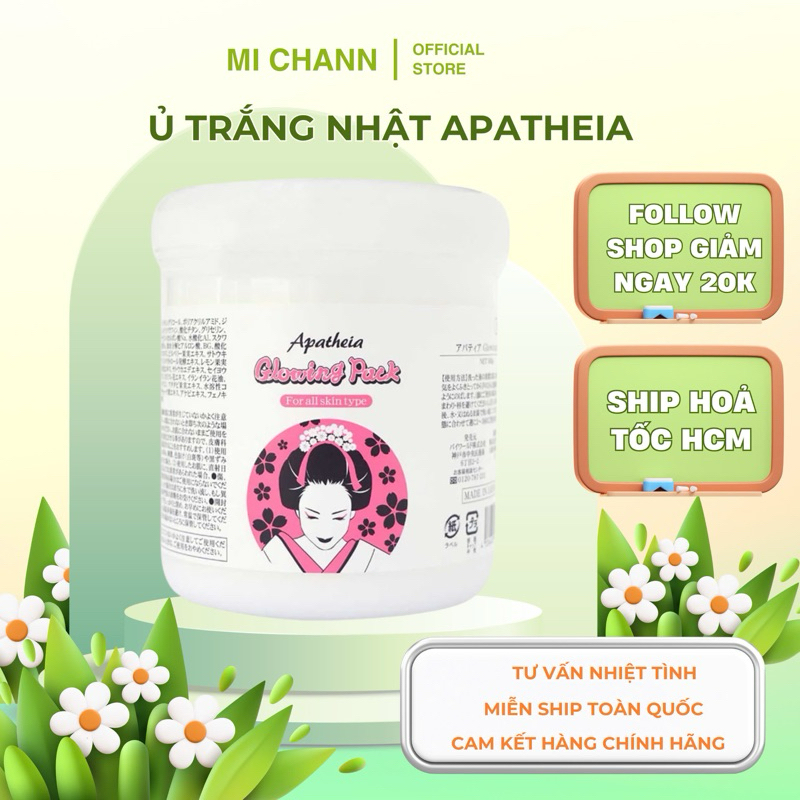 Kem Ủ Trắng Da Apatheia Glowing Pack 500g Nhật Bản | Shopee Việt Nam