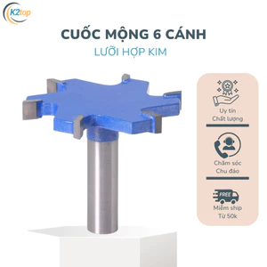 MŨI SOI GỖ PHAY MỘNG, CUỐC RÃNH 6 CÁNH
