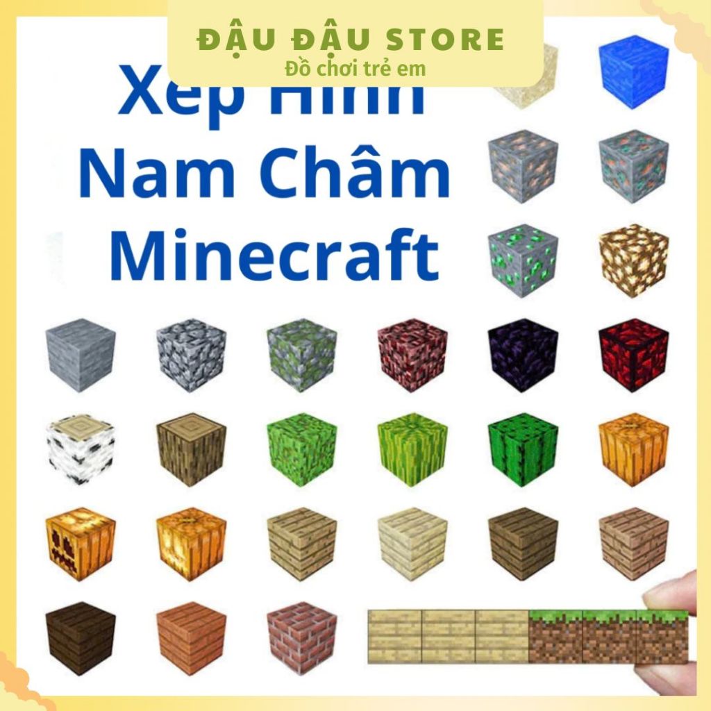 Đồ Chơi Hình Khối Minecraft Nam Châm Lắp Ráp Xây Dựng, Đồ Chơi Phát ...