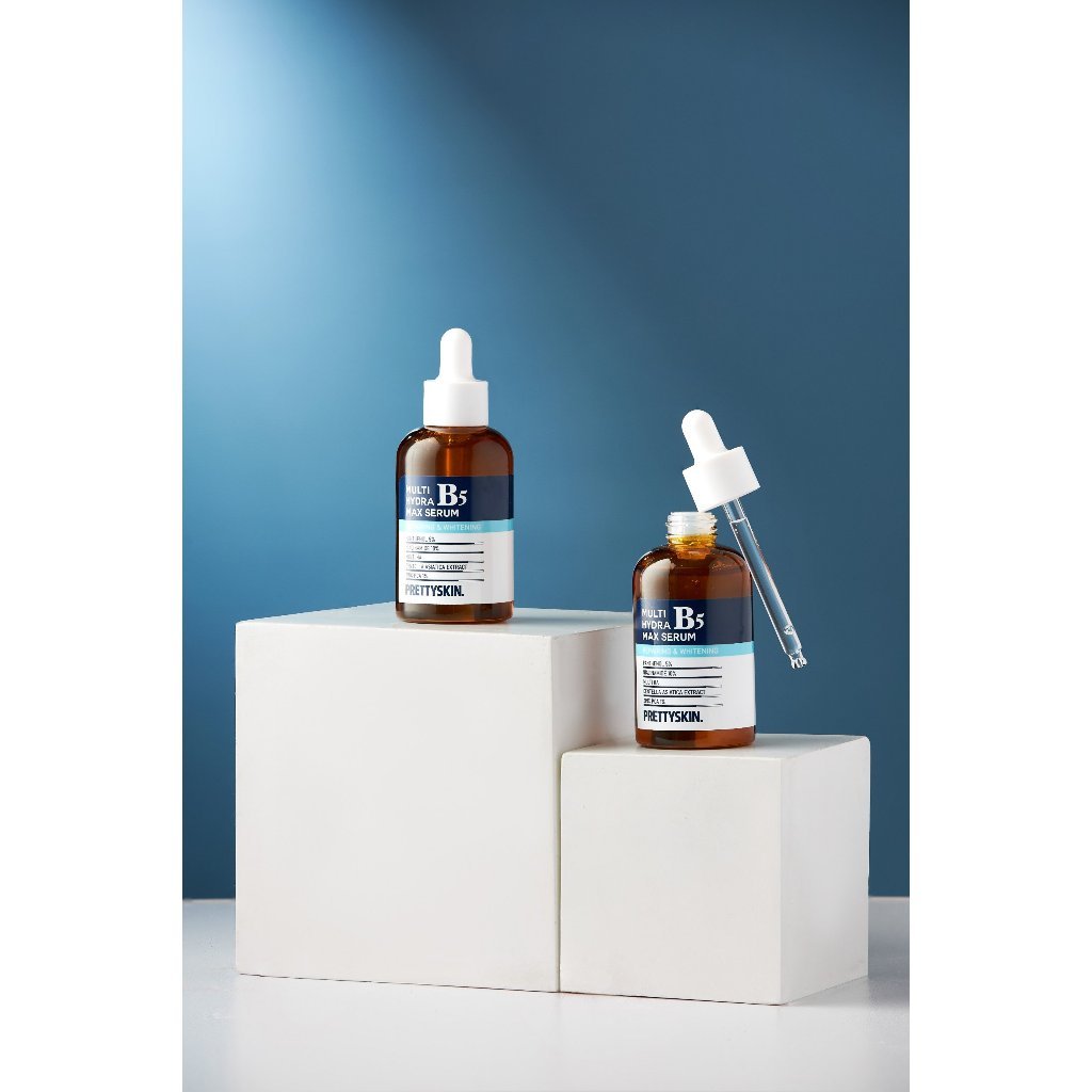 Ảnh Serum B5 PrettySkin Hydra B5 Max serum tinh chất dưỡng da phục hồi dưỡng trắng da se khít lỗ chân lông 50ml Pretty Skin 4