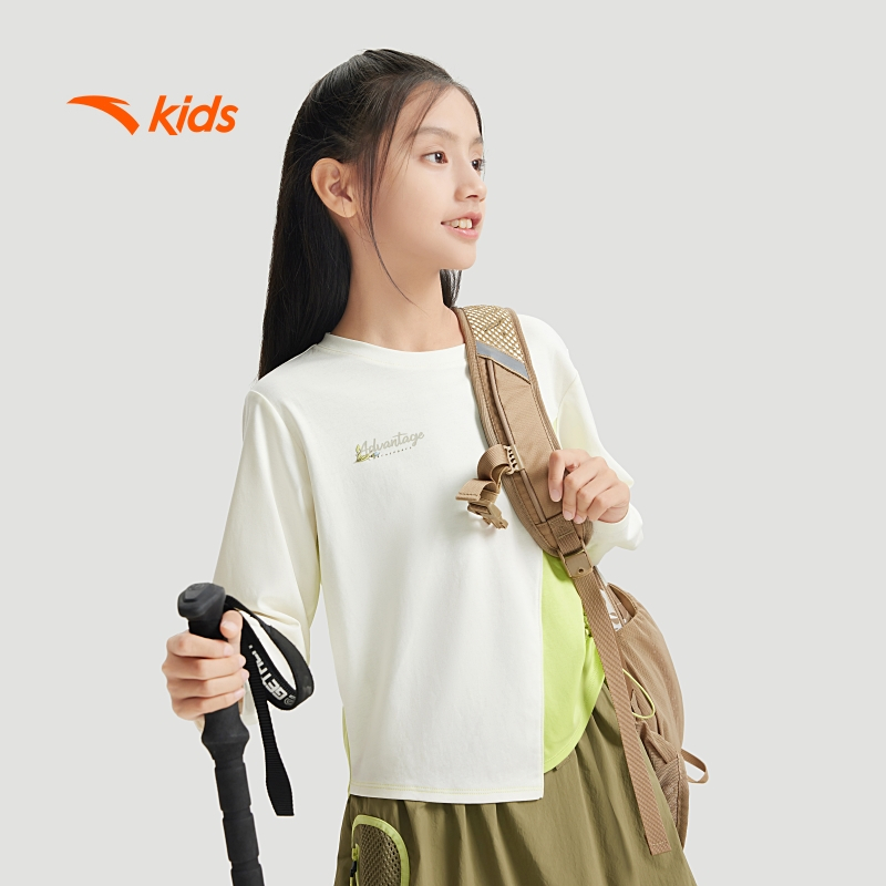 Áo phông dài tay bé gái Anta Kids T624C6402