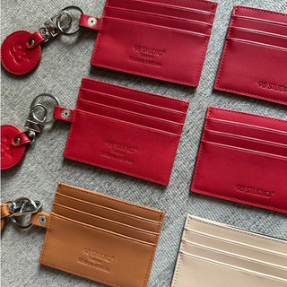 Ví mini đựng thẻ 98stu Card Holder da Microfiber có móc khóa