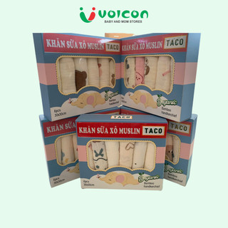 Khăn Sữa Xô Muslin Taco ( Hôp 6 cái )