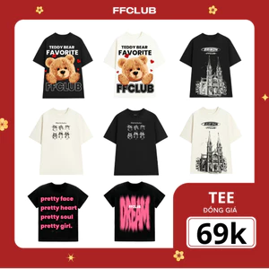 Áo thun baby tee, oversize FFCLUB MIX 1