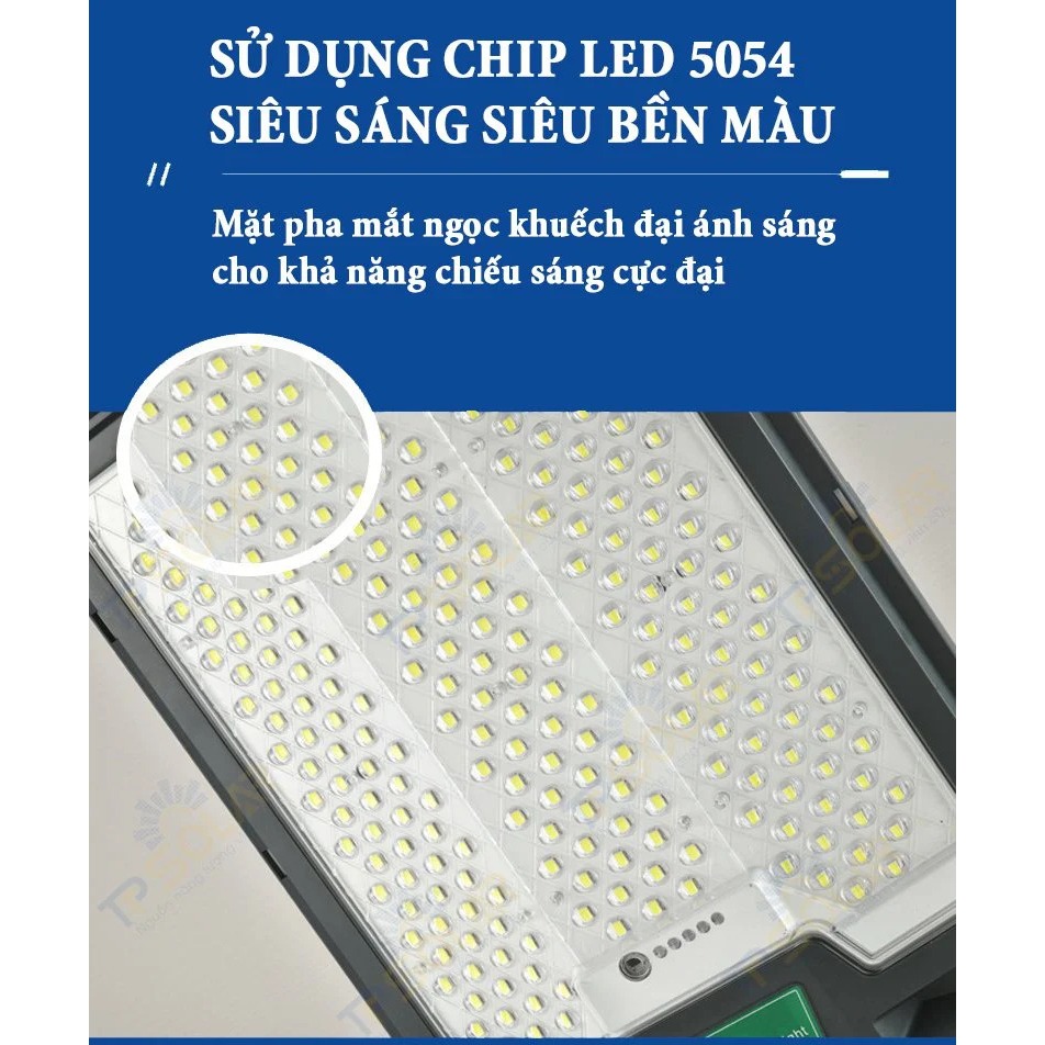 Ảnh Đèn Liền Thể Năng Lượng Mặt Trời TP SOLAR Siêu Sáng, Đèn Sân Vườn Liền Thể Kép 800W, Cảm Biến Chuyển Động Bảo Hành 3 Năm 3