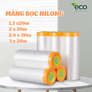 Màng bọc nilon ECO che bụi nội thất đa năng, ngăn bụi, bảo vệ nội thất, che sơn, bọc hàng nhiều size