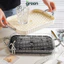 Khay trà 2 lớp vân kim cương trong suốt nhựa Acrylic, Khay úp ly cốc tay cầm ngọc trai sang trọng