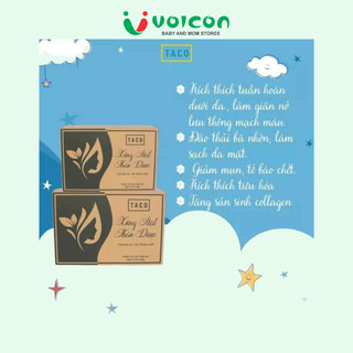 Xông Mặt Thảo Dược TACO cải thiện mụn ẩn đầu đen / Hộp 10 túi