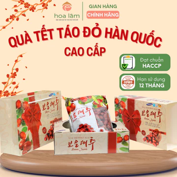 Táo đỏ Hàn Quốc LOẠI 1 VIP Hoa Lâm táo đỏ sấy khô táo đỏ hữu cơ size trung bình quà Tết trà set quà tết 2025