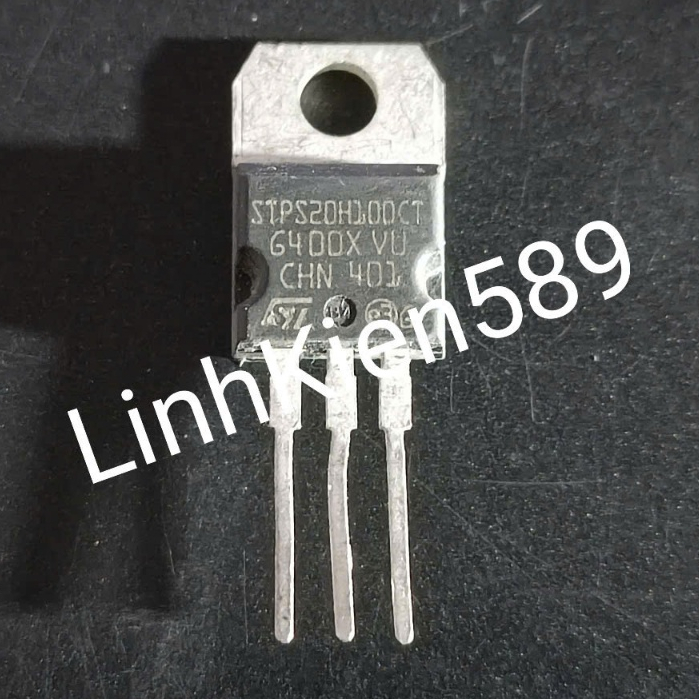 Lotto Da 10 Pezzi STPS20S100CT – Diodi TO-220 100V 20A – STMicroelectronics