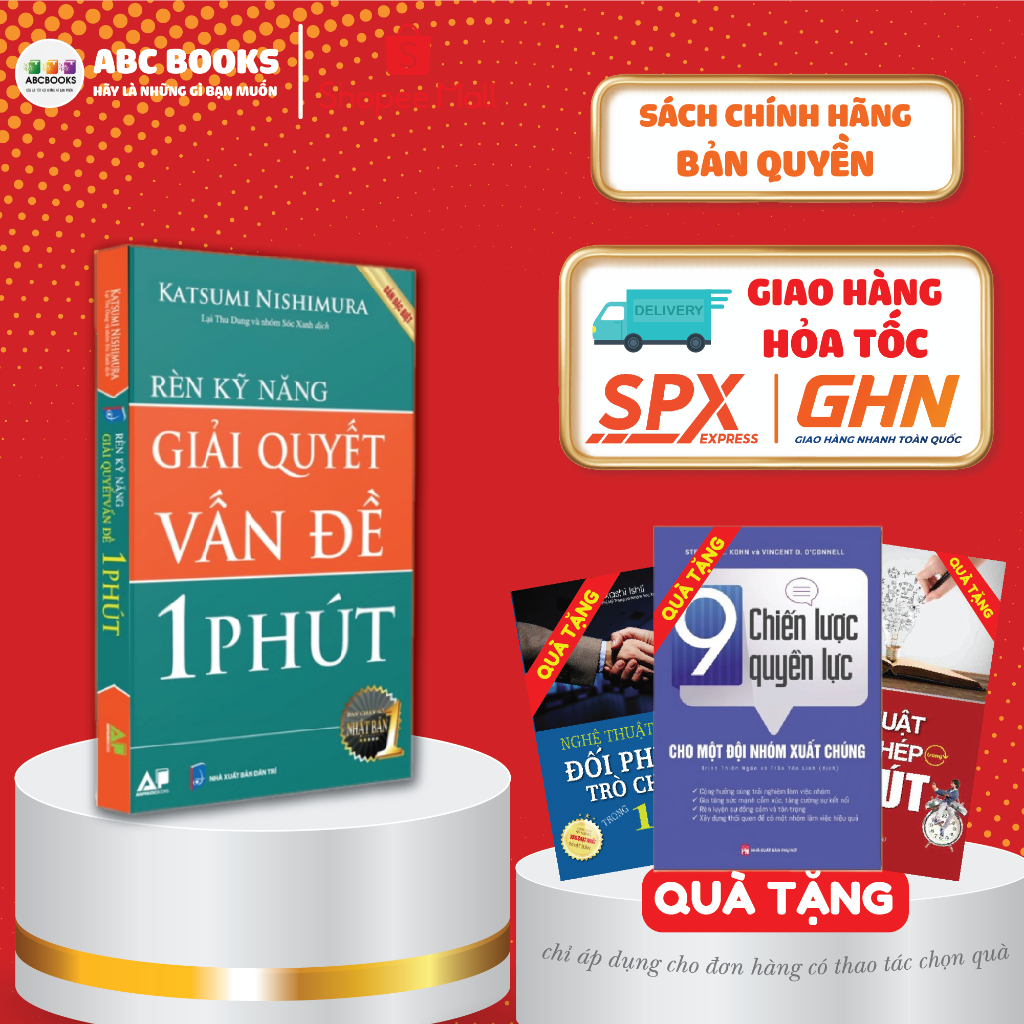 Sách - Rèn Luyện Kỹ Năng Giải Quyết Vấn Đề Trong 1 Phút (Tái bản mới nhất)