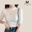 Áo thun cổ lọ cọc tay, áo thun tay lỡ cổ cao 3cm dáng hàn quốc nhẹ nhàng, chất thun cao cấp - Mt Classic
