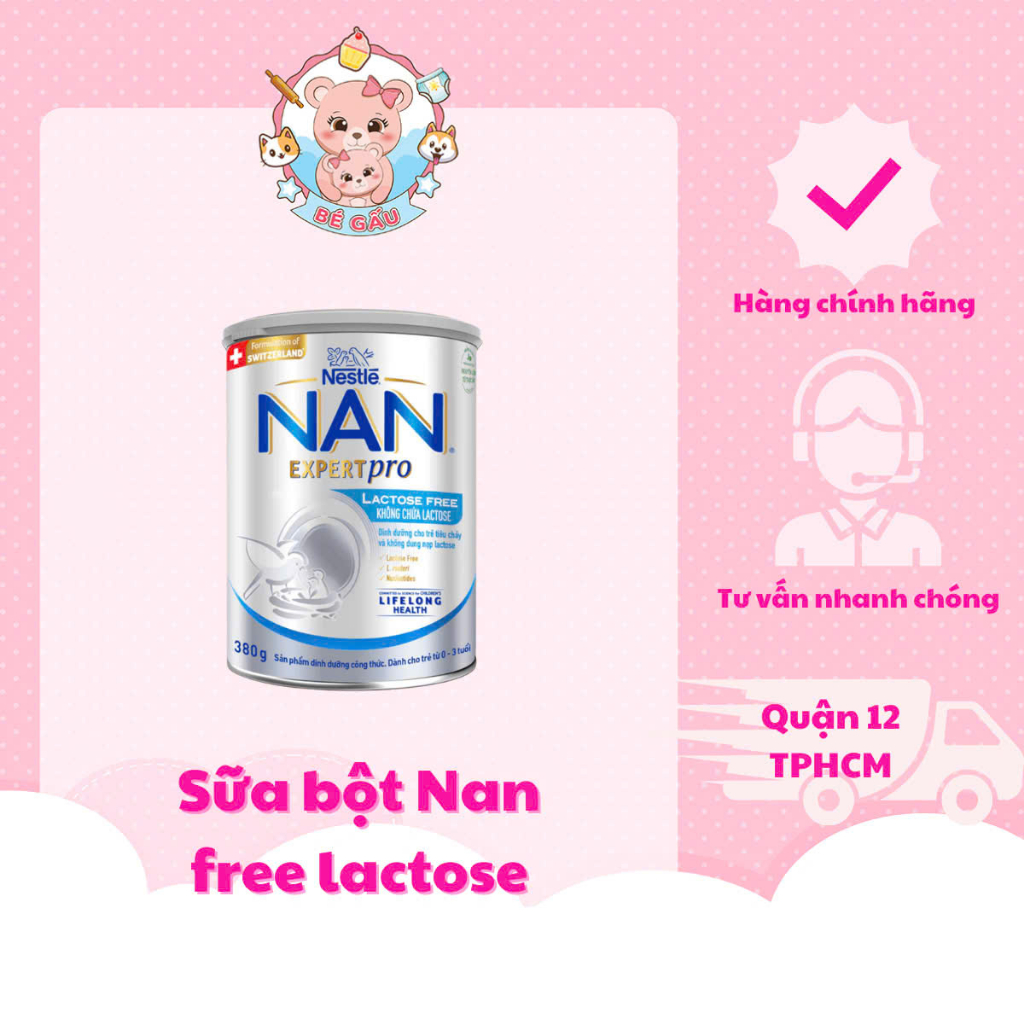 Sữa bột NAN Expert Pro Lactose Free 380g (0 - 3 tuổi) dành cho trẻ ...