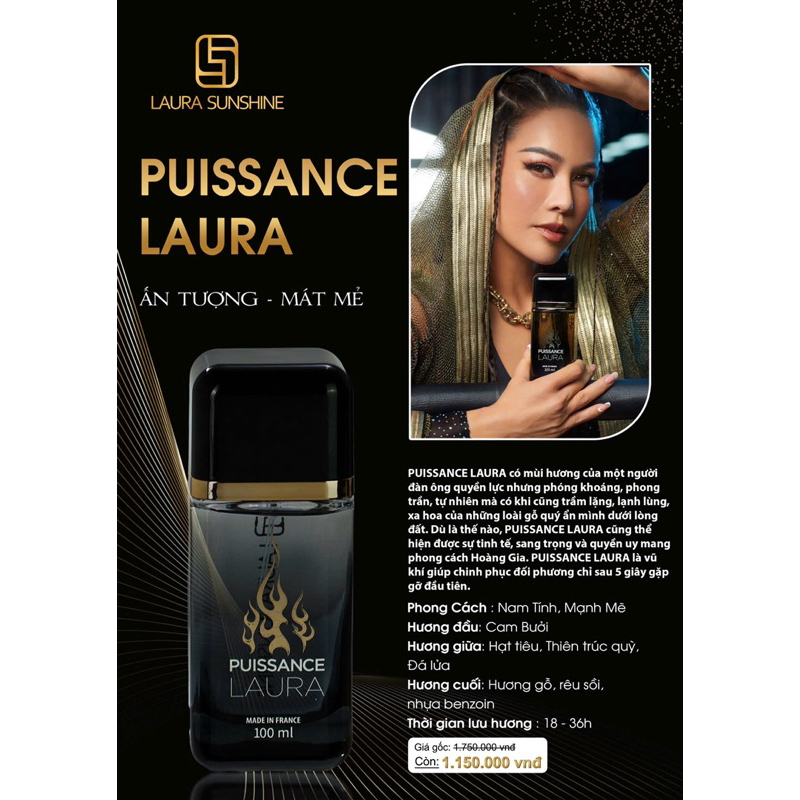 Nước Hoa Laura Paris Nhật Kim Anh No (1.3.4.5.6.7.8.9.10) Chai 100ml