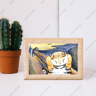 Tranh vô tri để bàn 15x21cm,Tranh vô tri Long Tranh Hổ Đấu, Mã Dell thành công, Mãnh Hổ Hạ Sơn...