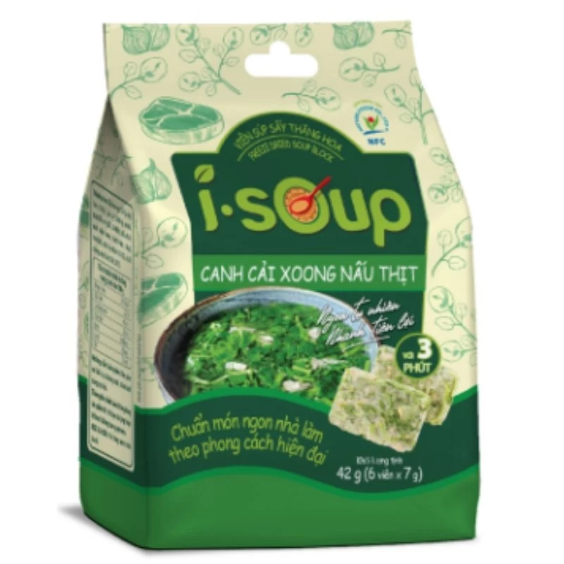 Viên Canh Ăn Liền, Canh Sấy Thăng Hoa, Canh Lười I.SOUP siêu tiện lợi, đủ vị chay/ mặn.