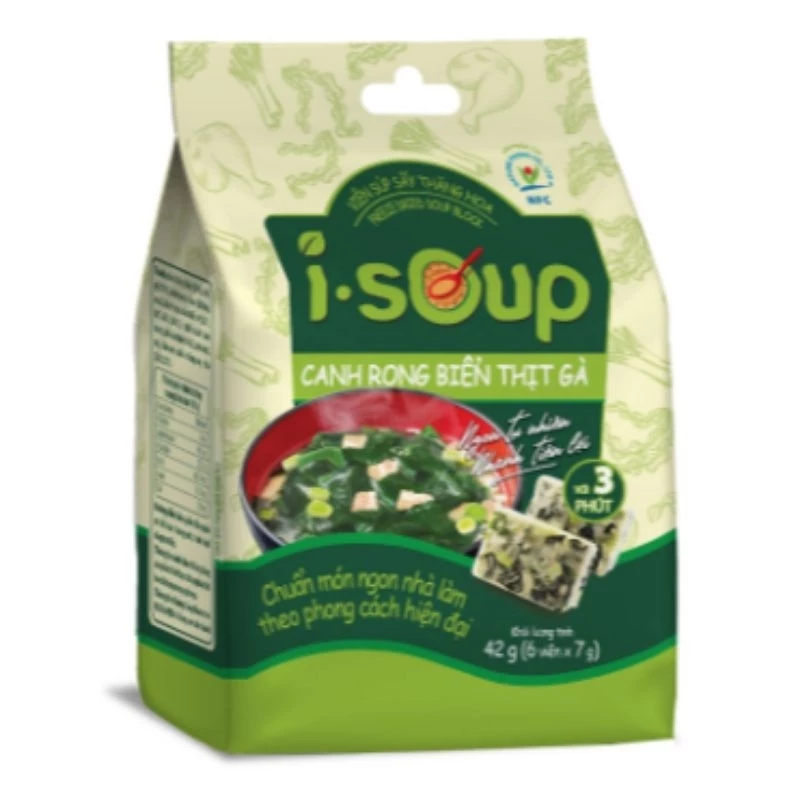 Viên Canh Ăn Liền, Canh Sấy Thăng Hoa, Canh Lười I.SOUP siêu tiện lợi, đủ vị chay/ mặn.