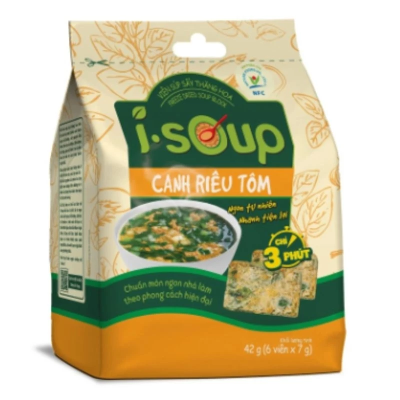 Viên Canh Ăn Liền, Canh Sấy Thăng Hoa, Canh Lười I.SOUP siêu tiện lợi, đủ vị chay/ mặn.