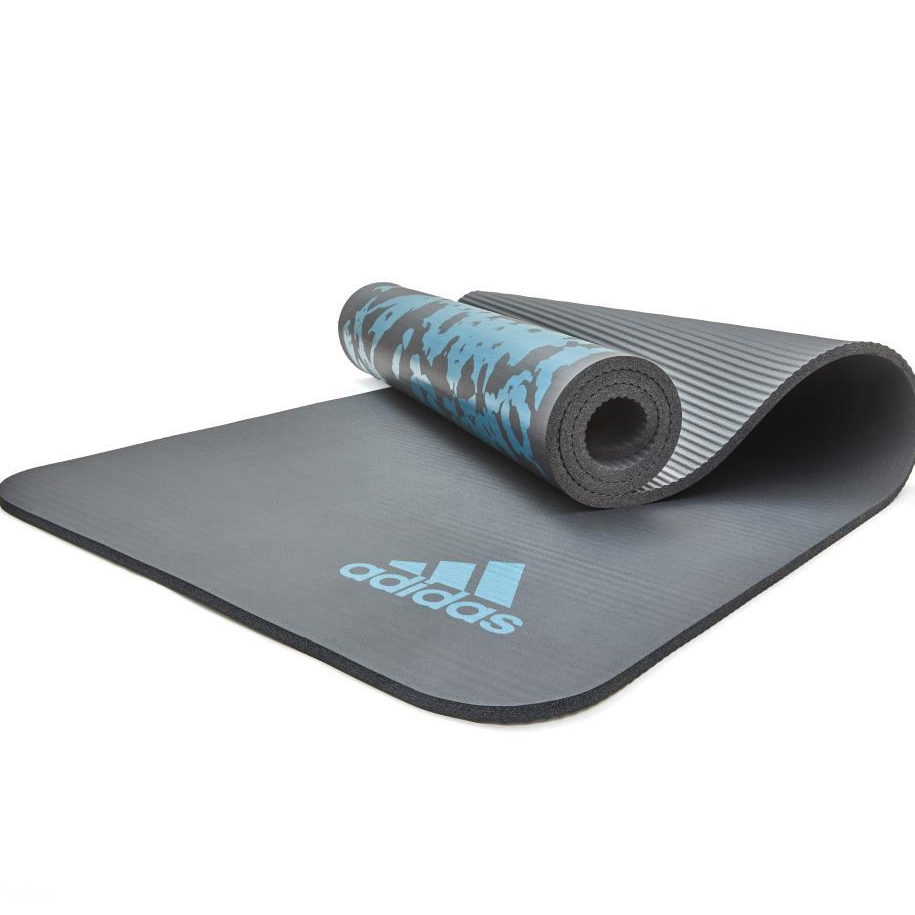 Thảm Tập Fitness, Yoga ADIDAS ADYG-10200BL Tie-Dye Cao su NBR Độ dày 10mm - Hàng Chính Hãng
