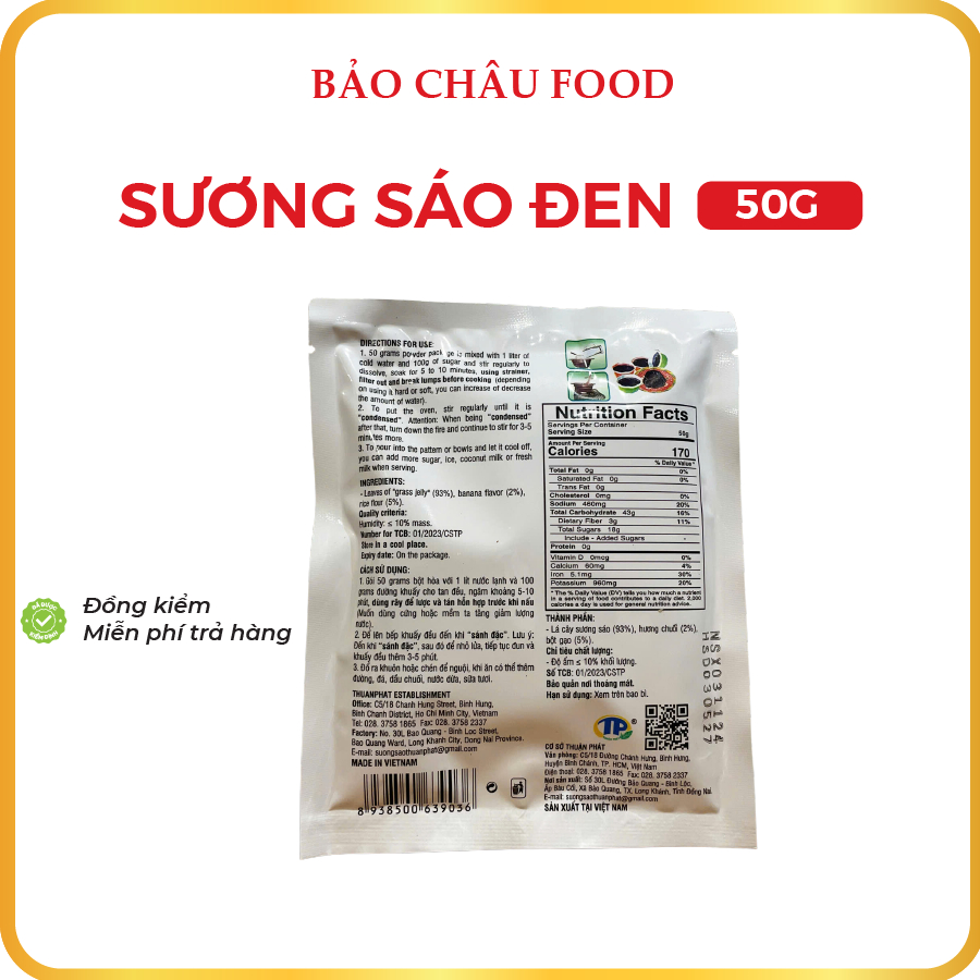 Combo 10 gói Sương sáo đen Thuận Phát (50gr/gói)