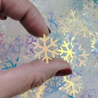 100 - 500 bông tuyết kim sa màu hologram trang trí QNshop Handmade