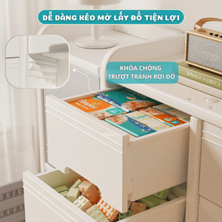 [Có Tấm Hậu] Kệ Đựng Đồ Cao Cấp Nhiều Ngăn Dày Dặn Cho Bé, Kệ Tủ Sơ Sinh Đa Năng Dung Tích Lớn