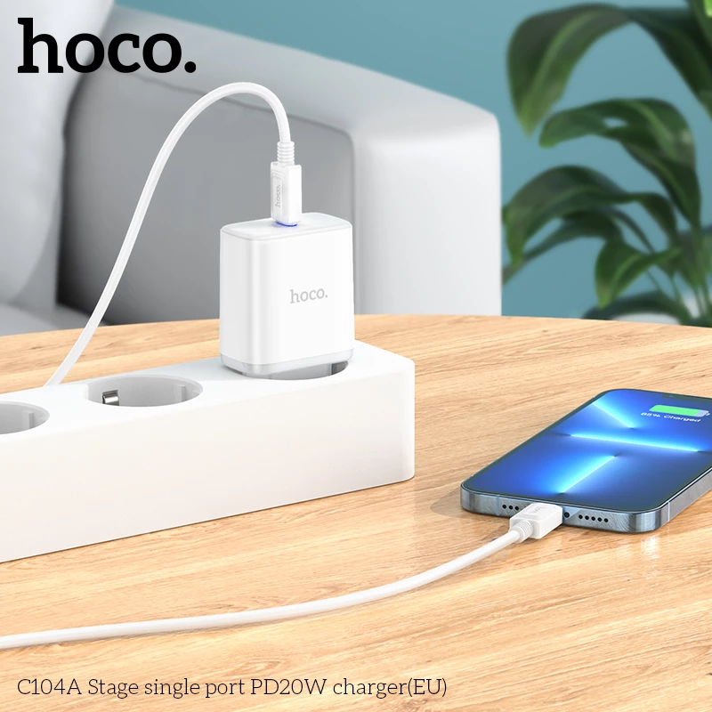 Củ Sạc Hoco C104A 20w Cốc sạc HOCO C104A Stage single port PD20W