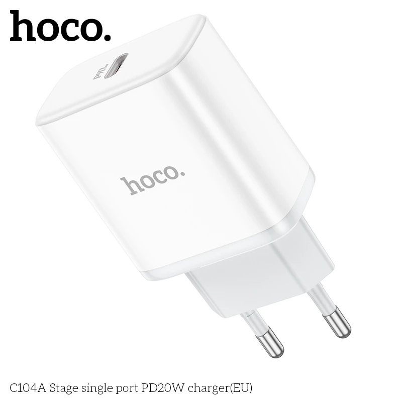 Củ Sạc Hoco C104A 20w Cốc sạc HOCO C104A Stage single port PD20W