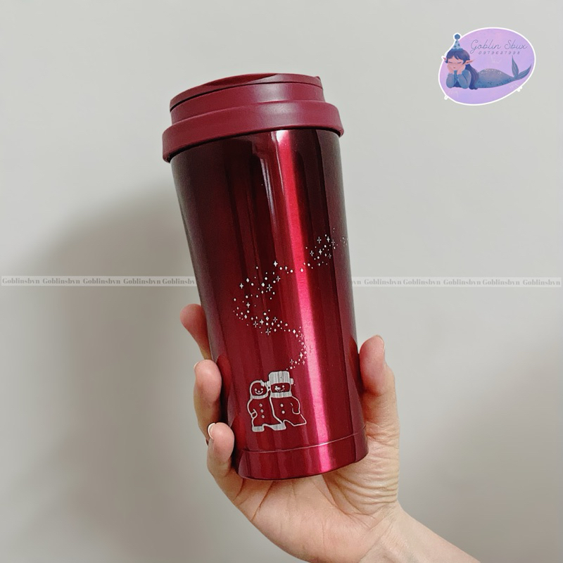 Starbucks Korea 2020 Christmas Santa Elma Ornament - Multi-Color Stainless