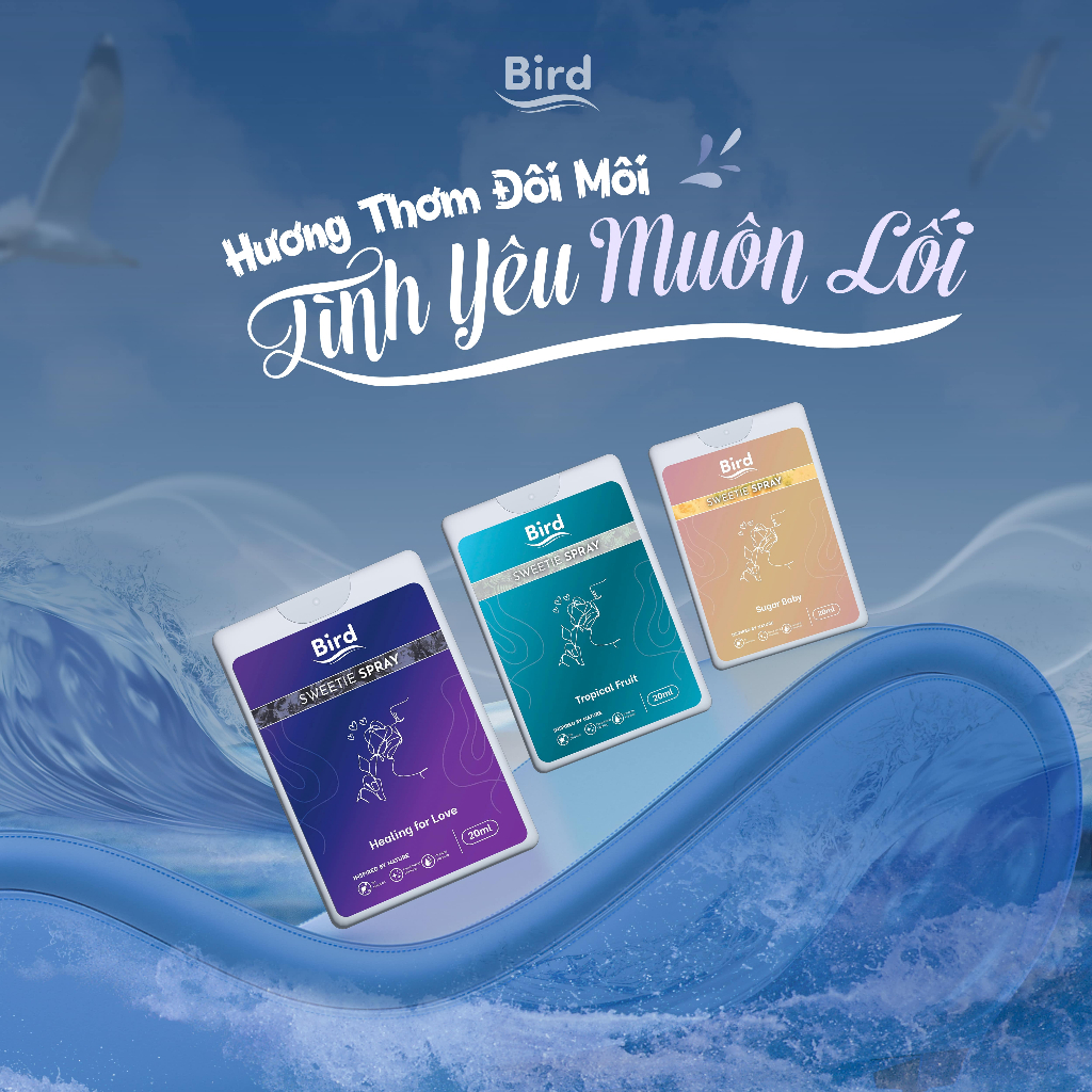 Xịt ngon vùng kín BIRD Sweetie Spray nàng tự tin lên đỉnh, chàng ăn hàu ngũ vị không ngán 20ml/lọ
