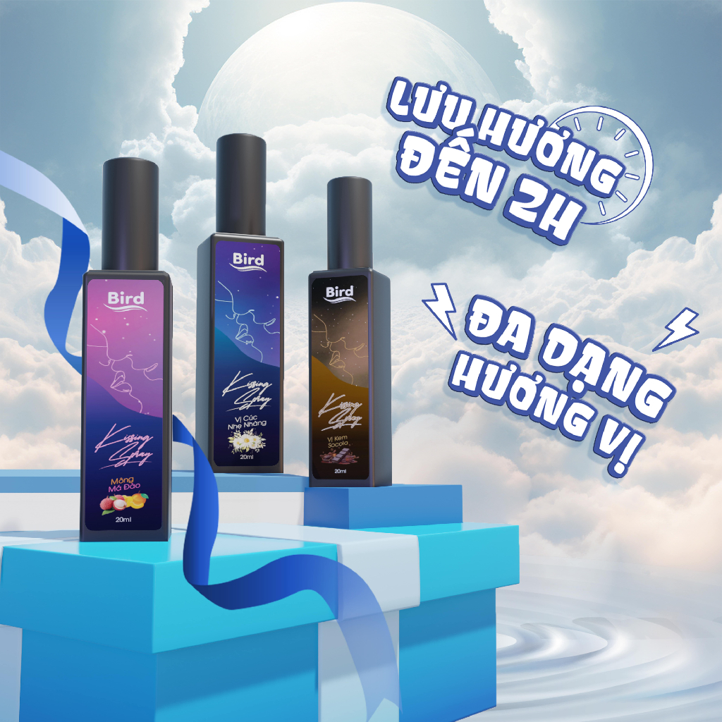 Xịt thơm miệng hương vị trái cây BIRD Kissing Spray tự tin hôn môi, tạo cảm giác hôn mãnh liệt 20ml/lọ