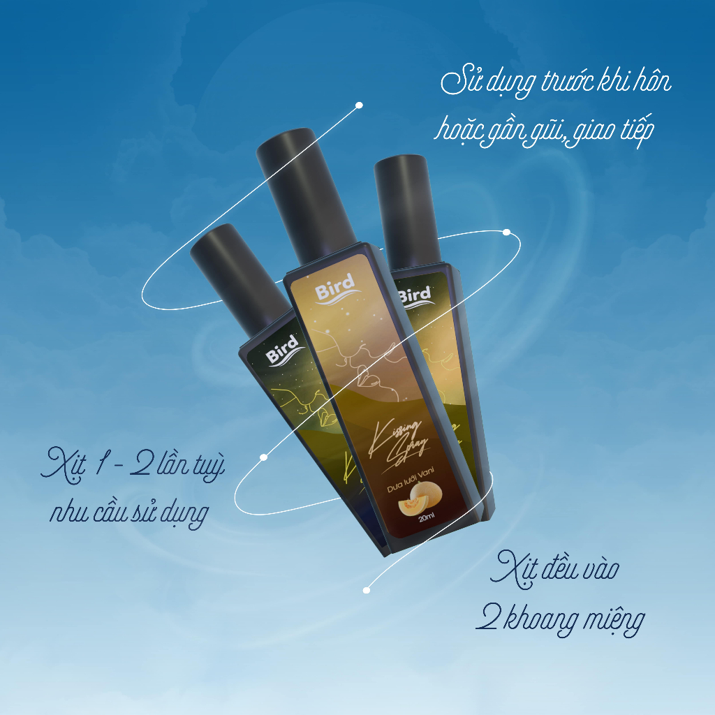 Xịt thơm miệng BIRD Kissing Spray tự tin hôn môi, hơi thở thơm mát quyến rũ 20ml/lọ