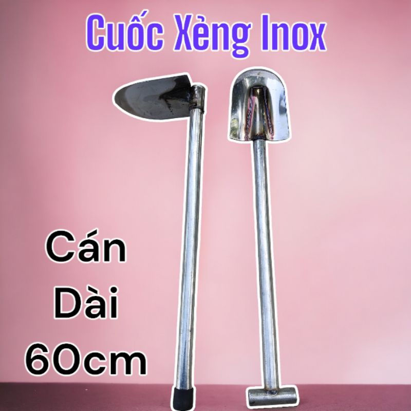 Combo Cuốc Xẻng Inox Cán Dài 60cm - Dòng Sản Phẩm Chất Lượng Cao ...