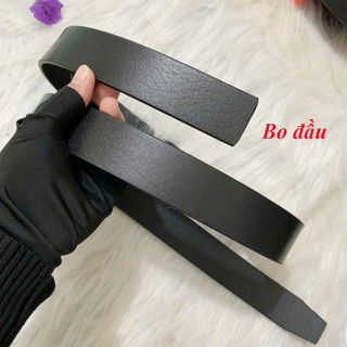 Dây lưng nam da bò miếng không kèm mặt dùng cho khoá lỗ bản dây 3,2cm thatlungvidanamnu