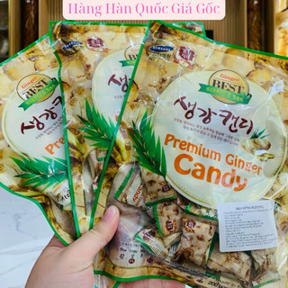 Kẹo Gừng Cao Cấp Hàn Quốc Premium Ginger Candy 200g - 생강 캔디