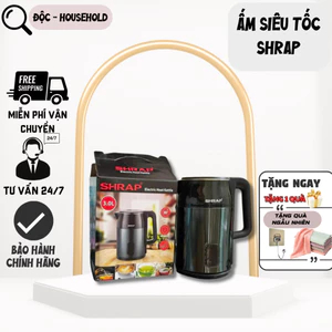 Ấm Siêu Tốc Chính Hãng SHARP Dung Tích 3L, Nhanh sôi Cách Nhiệt Tốt An Toàn Và Tiện Lợi