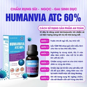 Humanvia ATC 60% thổi bay sùi mào gà mụn cóc mụn gai sd hạt ngọc Quầy thuốc Du Mỹ