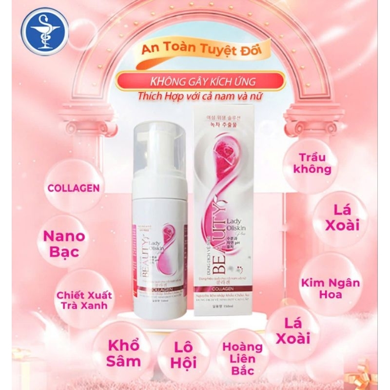 Bọt vệ sinh sinh BEUTYLADY khử mùi hôi hỗ trợ sạch hạt ngọc nam nữ