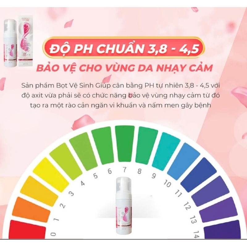 Bọt vệ sinh sinh BEUTYLADY khử mùi hôi hỗ trợ sạch hạt ngọc nam nữ