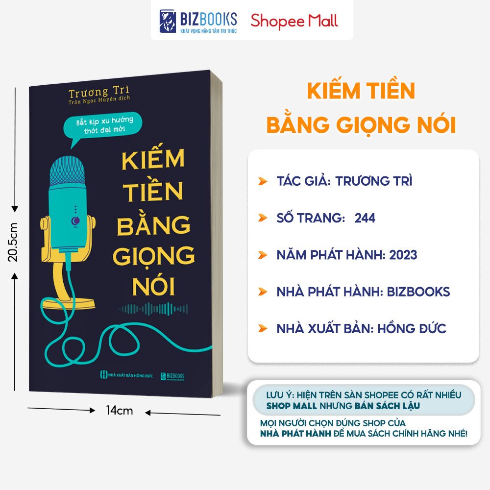 Sách Kiếm Tiền Bằng Giọng Nói: Bắt Kịp Xu Hướng Thời Đại Mới - Bizbooks